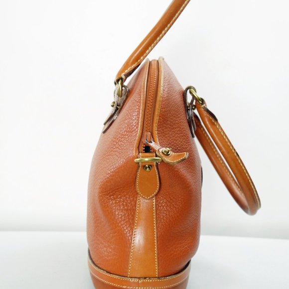 Dooney & Bourke Shoulder Bag Satchel, All Weather Leather, Tan - Picture 4 of 11